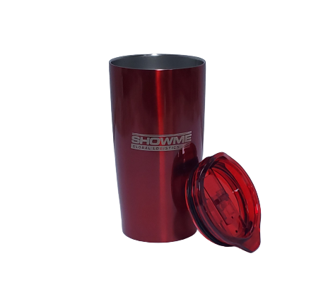 OXO 20 oz. Chili Red Stainless Steel Thermal Travel Mug with